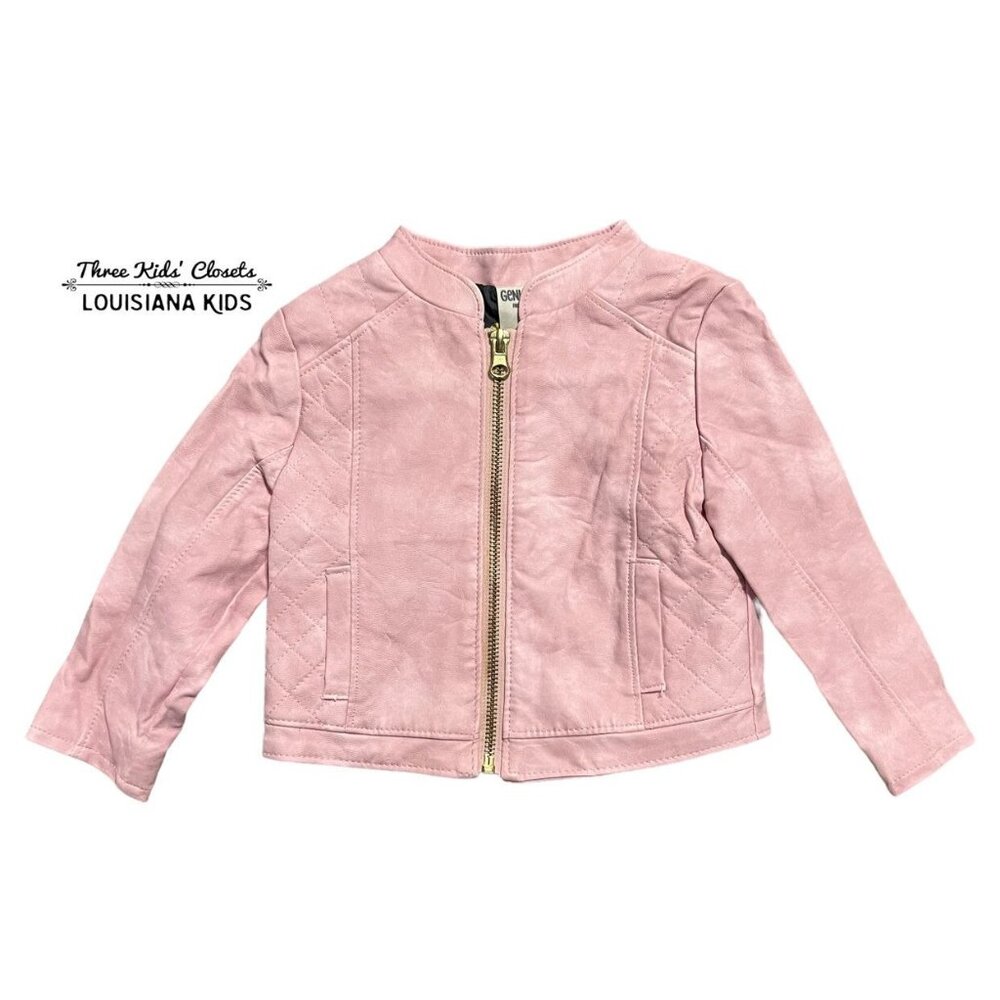 Genuine Kids 18m Pink Faux Leather Jacket